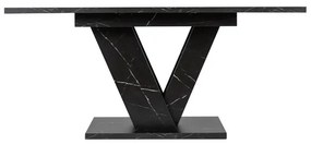 Jedálnský rozkladací stôl ARES čierny mramor- vintino.sk