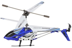 KIK RC vrtuľník SYMA S107G Metal, hliníkový, gyroskop, 3,5-kanálový, diaľkové ovládanie, modrý