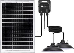 Aigostar - LED solárny luster so senzorom 2xLED/35W/12V 6000 mAh 6500K priemer 15 cm