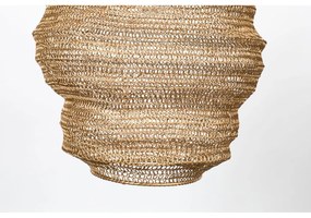 Závesné svietidlo v zlatej farbe White Label Lena, ø 48 cm