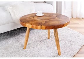 Konferenčný stôl Mosaik 44712 Ø60cm Drevo Teak - Komfort-nábytok