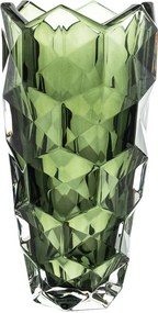 KRIŠTÁĽOVÁ VÁZA BOHEMIA LUNAR SMOKEY GREEN 280MM