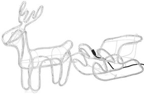 Led sob 130 cm vianočný so saňami, svetelná dekorácia do záhrady SPRINGOS CL1226