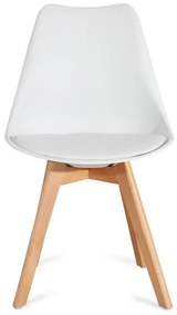 Jedálenská stolička FISCO biela 972809