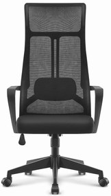 PreHouse Ergonomická otočná kancelárska stolička Hell's Chair HC- 1025 Black FABRIC