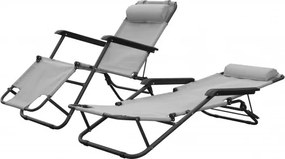 MI Ležadlo SENATOR sivé