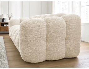 Béžová pohovka z textílie buklé 232 cm Hippolyte – Bobochic Paris