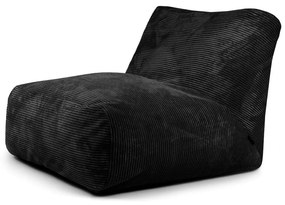 Čierny menčestrový sedací vak Tube 100 – SLOWDOWN