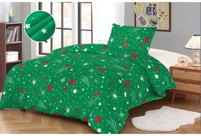 Mikroplyšové obliečky NIGHT SKY zelené Rozmer obliečky: 70 x 90 cm | 140 x 200 cm