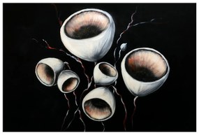 Gario Ručne maľovaný obraz Otvorené makovice Rozmery: 120 x 80 cm