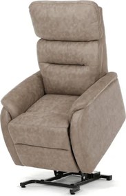 Polohovacie kreslo béžové, elektrické TV-L8904 LAN3