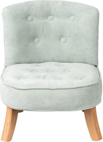 Detské kreslo špinavá zelená 17 cm Drevo