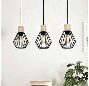 Eglo 44094 - Luster na lanku PALMORLA 3xE27/60W/230V