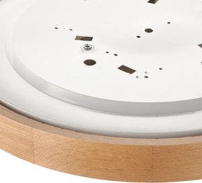 Brilagi - LED RGBW stmievateľné stropné svietidlo CARVALHO 3xE27/15W/230V Wi-Fi dub, priemer 47,5