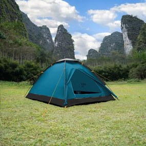 Turistický stan NILS Camp NC6033 Nightfall modrý/svetlo sivý