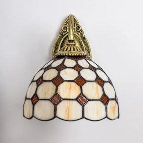Brilagi - Tiffany vitrážová nástenná lampa DORAN 1xE27/40W/230V