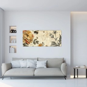 Obraz - Včelia lúka (120x50 cm)