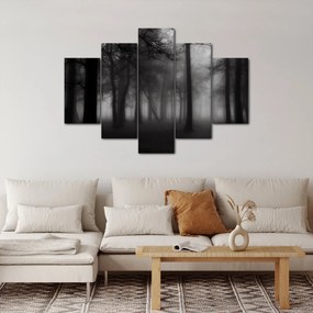 Obraz - Les v hmle (150x105 cm)