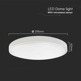 LED Kúpeľňové stropné svietidlo so senzorom LED/18W/230V 6500K IP44 biela