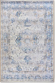 Kusový koberec Villeroy & Boch 106064 Cream, Blue – na von aj na doma, 200x285, modrá, chodba / predsieň, Villeroy & Boch