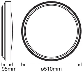 Ledvance - LED Stropné svietidlo so senzorom PLATE LED/32W/230V 3000K