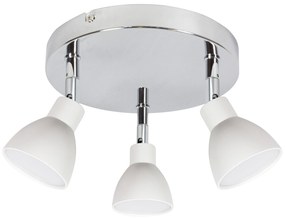 CLX Stropné LED bodové osvetlenie VENETO, 3x5W, teplá biela, okrúhle