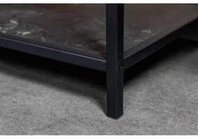 Knižnica/Regál 44322 135cm Slim Line Čierny mramor look - Komfort-nábytok