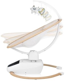 Lionelo - Detská hojdačka s melódiou OLIVIA Beige Natural + diaľkové ovládanie