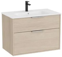 Kúpeľňová skrinka s umývadlom Roca Optica 79x58x45,5 cm svetlý dub OPT802ZJ