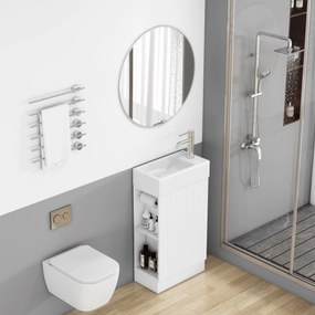 Voľne stojaca skrinka s umývadlom Houseland Ruvin 46 cm biela