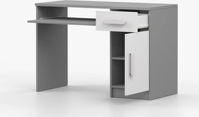 Písací stôl SMYK - šedý/biely (viac variant)