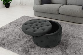 Taburet ILIA samet černý