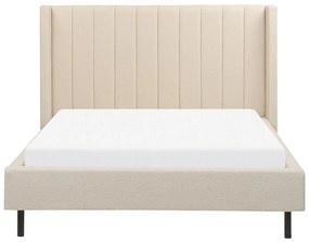 Manželská posteľ 140 cm Vue (béžové buklé) (s roštom). Vlastná spoľahlivá doprava až k Vám domov. 1076452