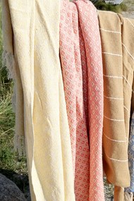 Chic Antique Prehoz z recyklovanej bavlny Aix Honey 130 × 150 cm