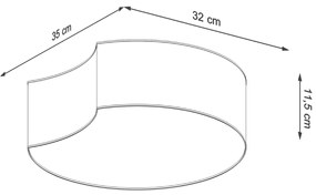 Stropné svietidlo CIRCLE 1 biele