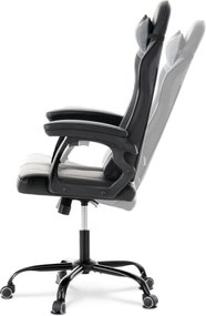 Herná stolička čierna / sivá KA-L626 GREY