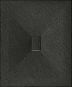 Mexen Hugo, SMC obdĺžniková sprchová vanička 110 x 100 cm, čierna matná, 42701011