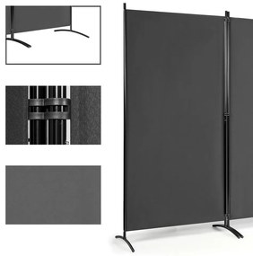 Mobilný paraván 260x180 cm, sivý