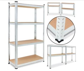 Fistar AKCIA: Regál 1800x900x300 mm zinkovaný 4-policový, nosnosť 700 kg