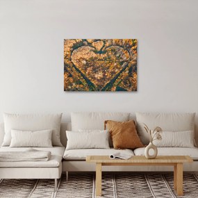 Obraz - Rieka v tvare srdca (70x50 cm)
