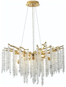 Zuma Line MD3720-1-EGN - Luster na lanku DIJON 8xG9/3,5W/230V zlatá