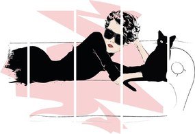 Obraz - Fashion lady (150x105 cm)