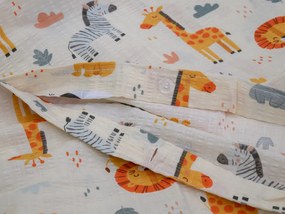 Krepové obliečky do postieľky Renforcé ANIMORA farebné Rozmer obliečky: 45 x 65 cm | 90 x 140 cm