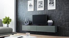 Závesný televízny stolík Cama VIGO 180 sivý mat/sivý lesk