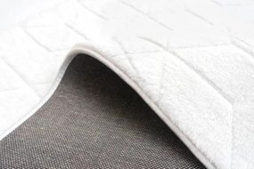 Koberec RABBIT 3D biely kruh