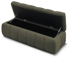 Zelená lavica z textílie buklé Mont Blanc – Bobochic Paris