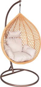 Závesné kreslo RELAX naturálne / béžové / hnedé FAT4804