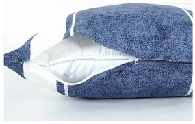 Modré krepové obliečky na jednolôžko 140x200 cm Blue Line – B.E.S.