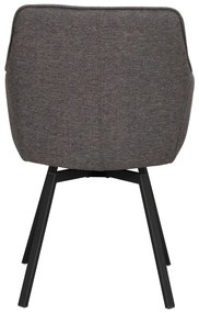 Sivé čalúnené jedálenské kreslá v súprave 2 ks Alison – Rowico