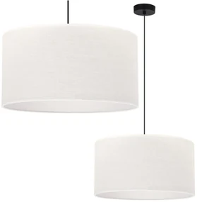 Závesné svietidlo Juta, 1x biele jutové tienidlo, (fi 45cm), b